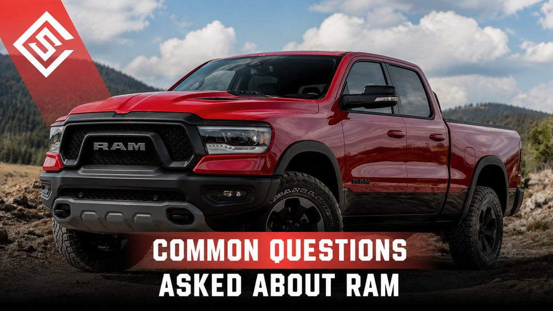 Red Ram 1500 pickup highlighting common truck issues, maintenance tips, performance, and ownership questions for buyers.