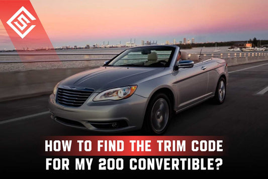 How to Find the Trim Code for My Chrysler 200 Convertible?
