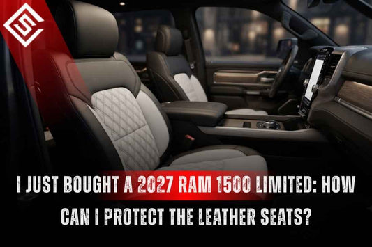 2027 Ram 1500 Limited interior with quilted leather seats, highlighting protection for heated, cooled and massage functions.