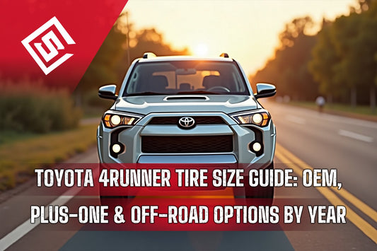 Toyota 4Runner Tire Size Guide: OEM, Plus-One & Off-Road Options by Year