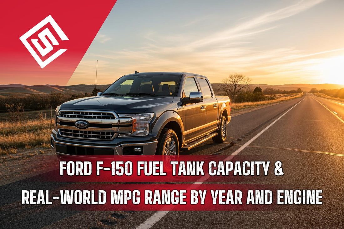 Ford F-150 Fuel Tank Capacity & Real-World MPG Range by Year and Engine