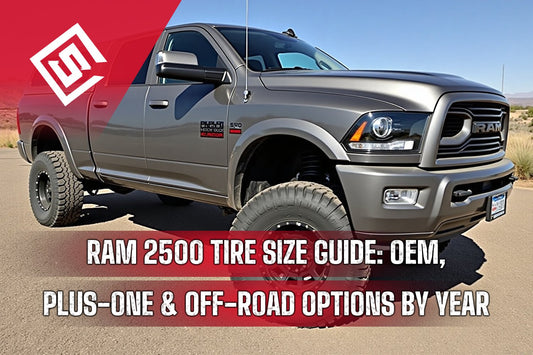 Ram 2500 Tire Size Guide: OEM, Plus-One & Off-Road Options by Year