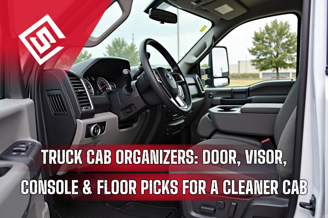 Truck Cab Organizers: Door, Visor, Console & Floor Picks for a Cleaner Cab