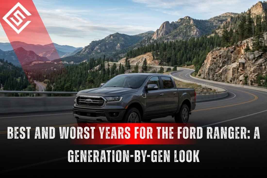 Gray Ford Ranger on a winding mountain highway, illustrating the best and worst Ranger years to buy in 2026 guide.
